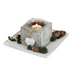 Ronis Square Tray with Candle Holder 15cm