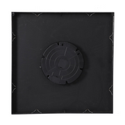 Square Gareth 80x80cm Grey Wall Clock with Exposed Gear Design and Roman Numerals – Industrial Style Timepiece