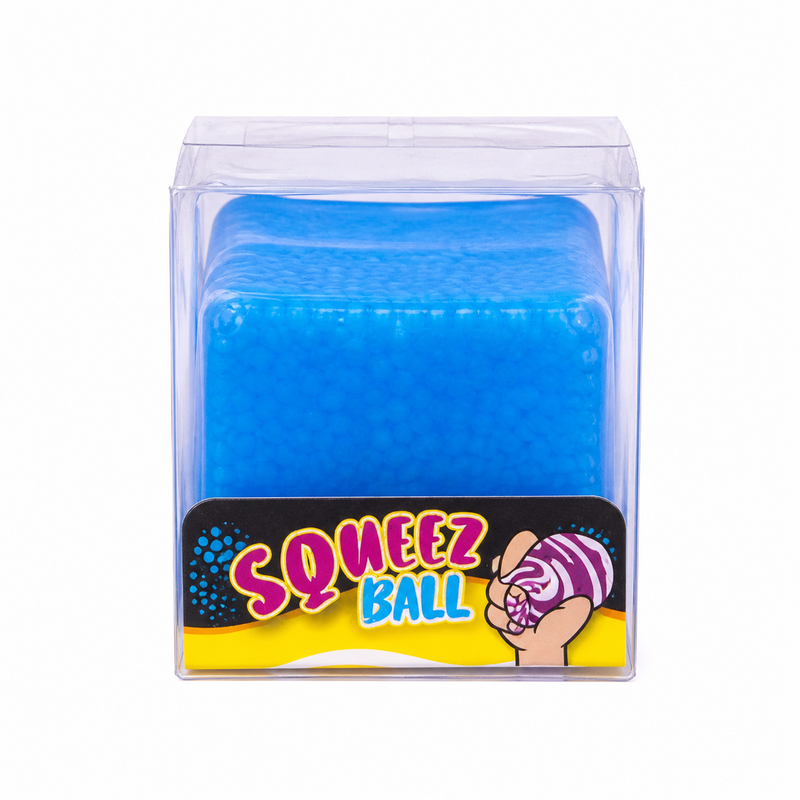Squishy Square Fluro blue