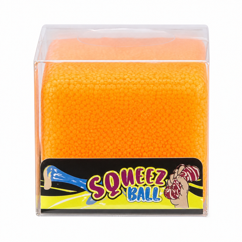 Squishy Square Fluro orange