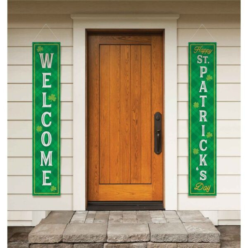 St Patrick’s Day door banner hanging decoration for entryway or party backdrop