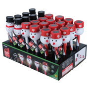 Ronis Stake Light Solar Candy Cane Snowman 1 LED 36cm Cool White 2 Asstd