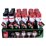Ronis Stake Light Solar Candy Cane Snowman 1 LED 36cm Cool White Assorted