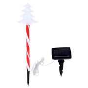 Ronis Stake Light Solar Christmas Tree 3D 5 LED 9.5x13.5x40cm Warm White 2 Functions