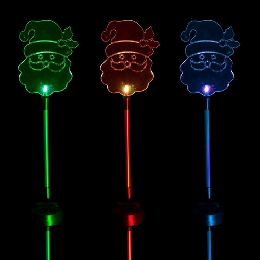 Ronis Stake Light Solar Santa 1 LED 14x10x80cm Multi Colour