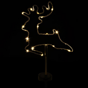 Ronis Stake Light Solar Silhouette Reindeer 18 LED 22x22x70cm Warm White 1 Function