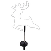 Ronis Stake Light Solar Silhouette Reindeer 18 LED 22x22x70cm Warm White 1 Function