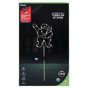 Ronis Stake Light Solar Silhouette Santa 20 LED 20x25x70cm Warm White 1 Function