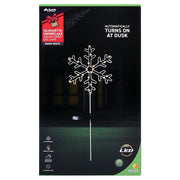 Ronis Stake Light Solar Silhouette Snowflake 20 LED 22x22x70cm Warm White 1 Function
