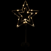 Ronis Stake Light Solar Silhouette Star 20 LED 22x22x70cm Warm White 1 Function – thumbnail