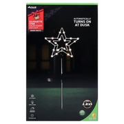 Ronis Stake Light Solar Silhouette Star 20 LED 22x22x70cm Warm White 1 Function – thumbnail
