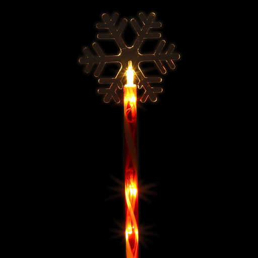 Ronis Stake Light Solar Snowflake 5 LED 12x12x36cm Warm White 2 Functions
