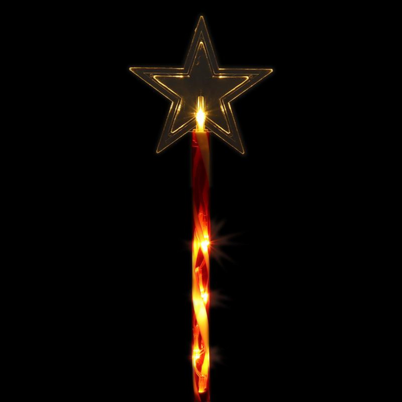 Ronis Stake Light Solar Star 5 LED 12x12x36cm Warm White 2 Functions