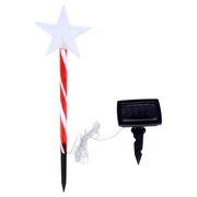 Ronis Stake Light Solar Star 5 LED 12x12x36cm Warm White 2 Functions