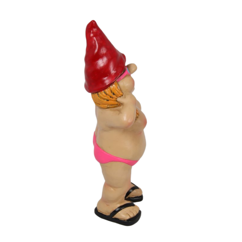 Ronis Standing Naked Drinking Gnome 29cm Assorted