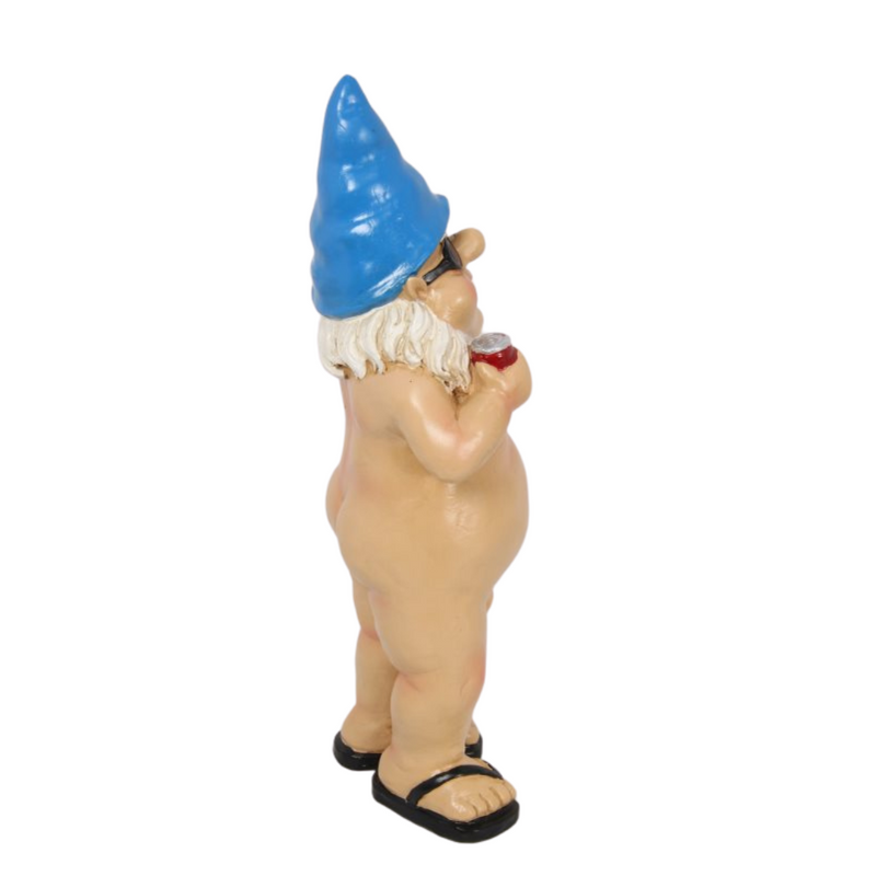 Ronis Standing Naked Drinking Gnome 29cm Assorted
