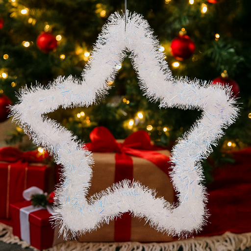 Star 30cm iridescent – sparkling Christmas tree topper and hanging decoration