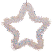 Star 30cm iridescent – sparkling Christmas tree topper and hanging decoration