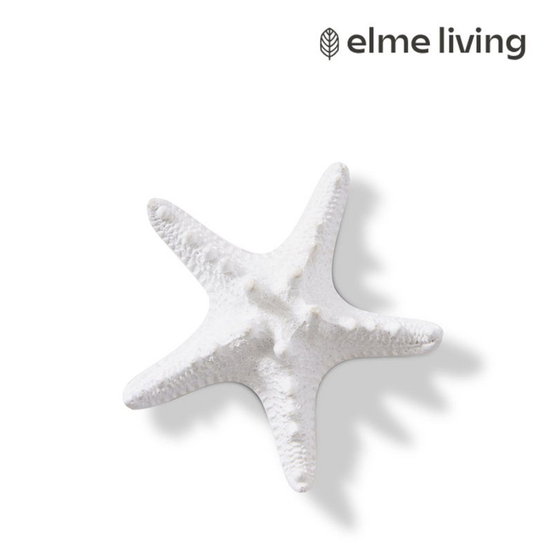Ronis Starfish Knobbed White 9x9x3cm