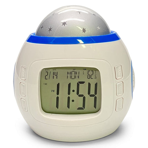 Ronis Starry Sky Projection and Musical Digital Alarm Clock 11x9x9cm