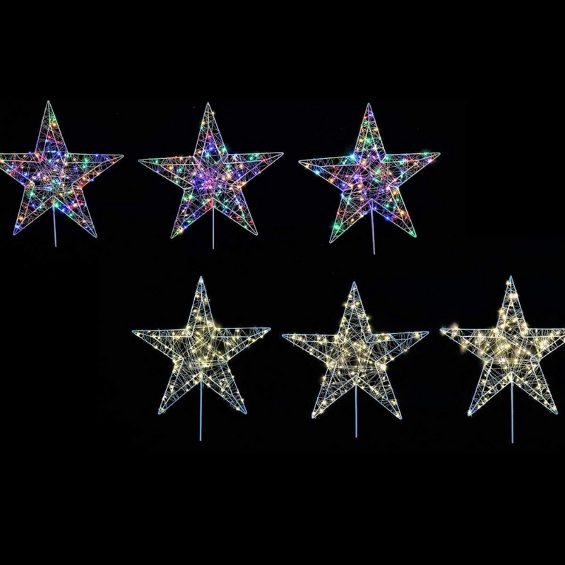Ronis Starry Wire Path Star Lights 3pc Assorted