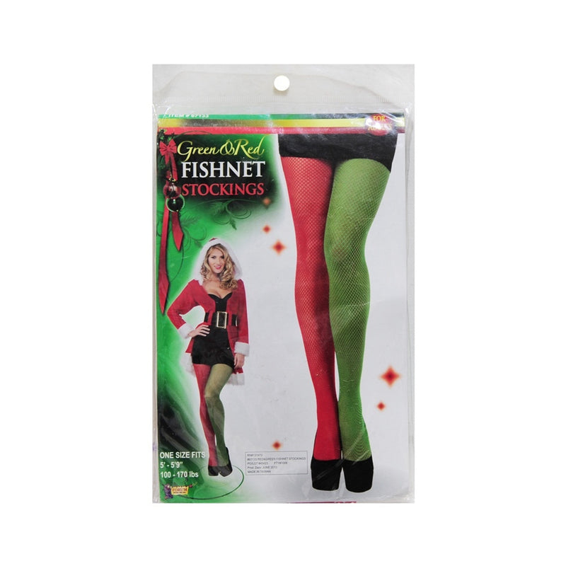 Ronis Stocking Fishnet 15cm Red and Green