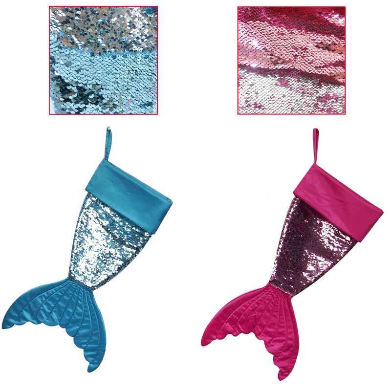 Ronis Stocking Reversible Sequin Mermaid Assorted