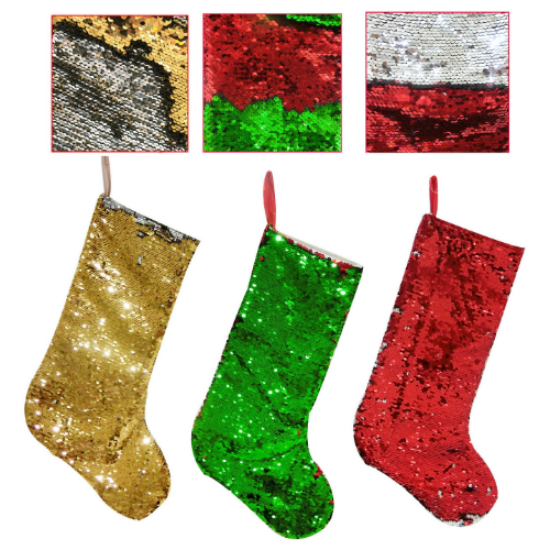 Ronis Stocking Reversible Sequins 40cm Assorted