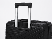 Black suitcase with a handle on a white background – thumbnail