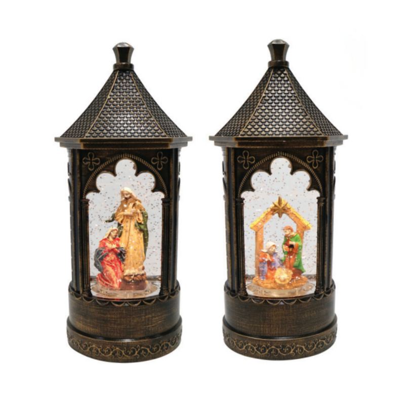 Ronis Swirl Musical Nativity Scene Pavilion 29cm Assorted