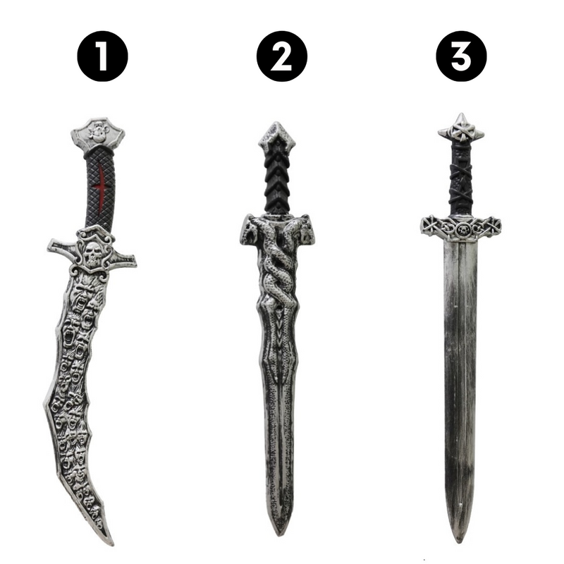 Ronis Sword With Damned Blade 56Cm 3 Asstd