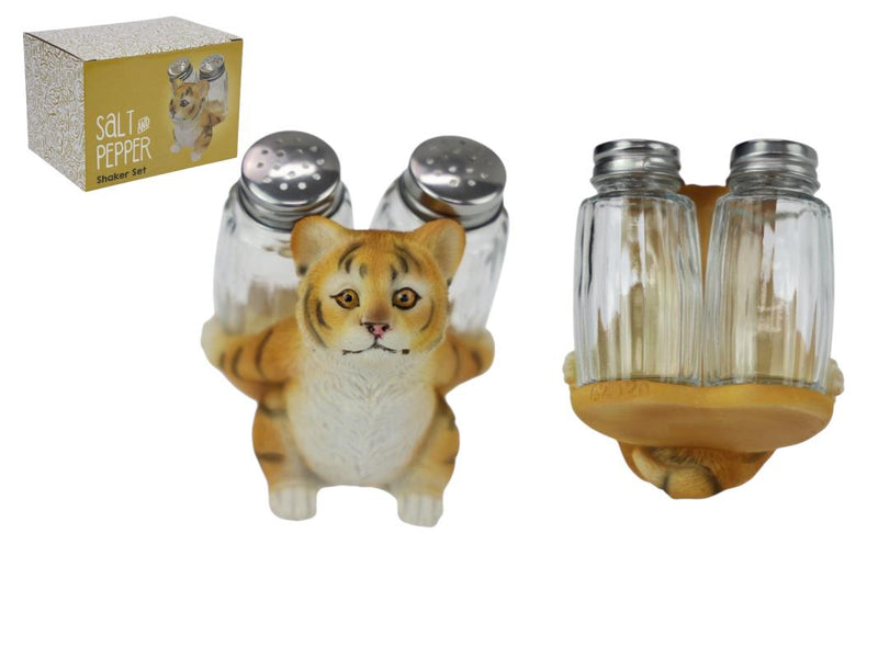 Tiger Salt + Pepper Shaker 10cm