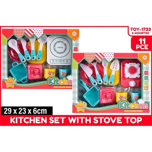 Kitchen Playset with Stove Top 2 Assorted