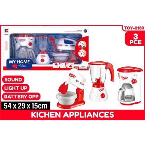 3-piece Kitchen Appliances with Light and Sound