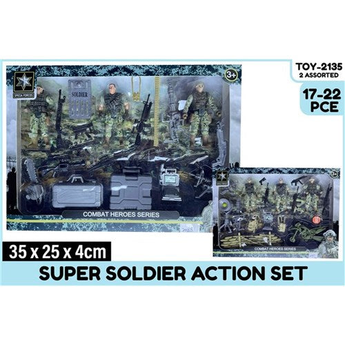 17-22 piece super soldier action set