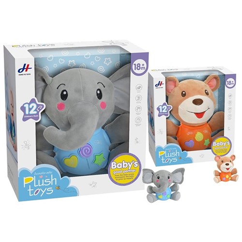 Musical Plush Toy 17cm with lights and sound