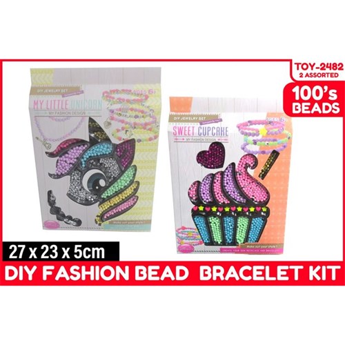 DIY Fashion Bead Bracelet Kit Assorted