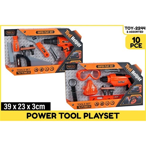 10-piece power tool playset