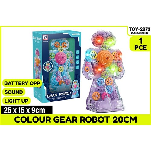 20cm ColorGear robot with lights and sound