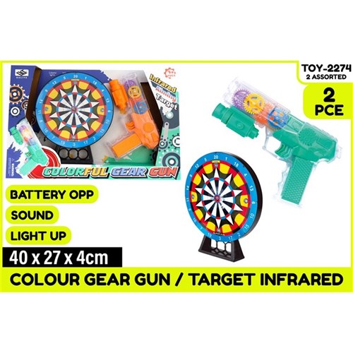 2-piece ColorGear infrared gun and target