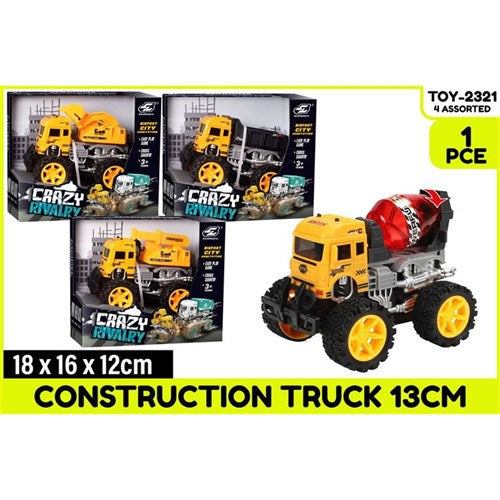 13cm big wheel construction truck
