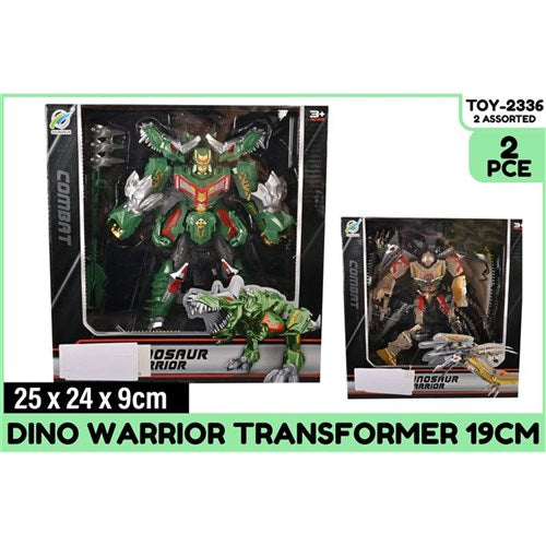 2-piece Dino Warrior ChangeRobot 19cm