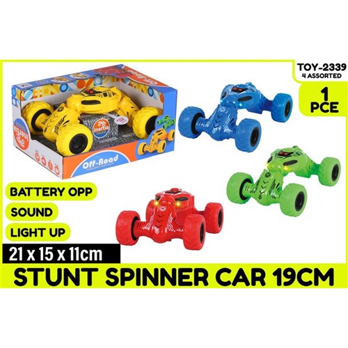 19cm battery-operated stunt car