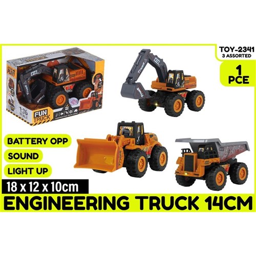 14cm battery-operated engineer truck
