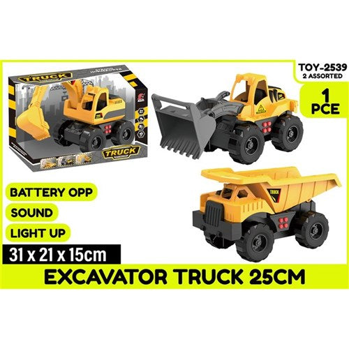 25cm battery-operated excavator truck