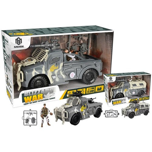5-piece 31cm battery-operated military truck set
