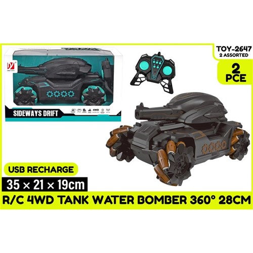 R/C Tank Water Bomber 28cm USB