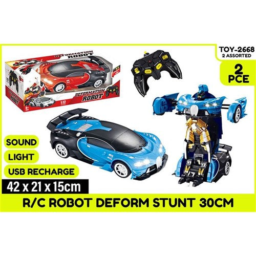R/C Robot Deform Stunt 30cm USB
