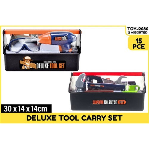 15-piece Deluxe Tool Set in Carry Crate