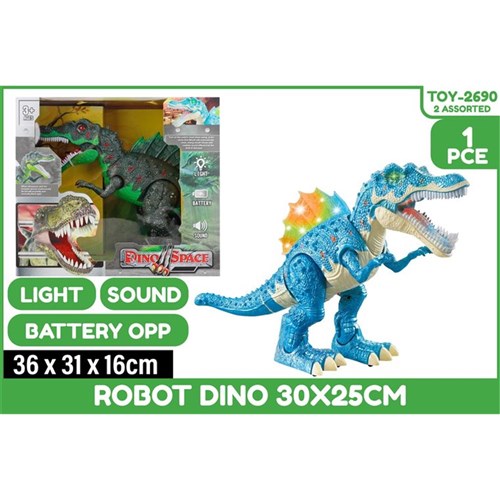 30x25cm robot dinosaur with lights and sound
